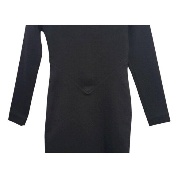 STELLA MCCARTNEY Black Ribbed Knit Bodycon Dress - Picture 11 of 17